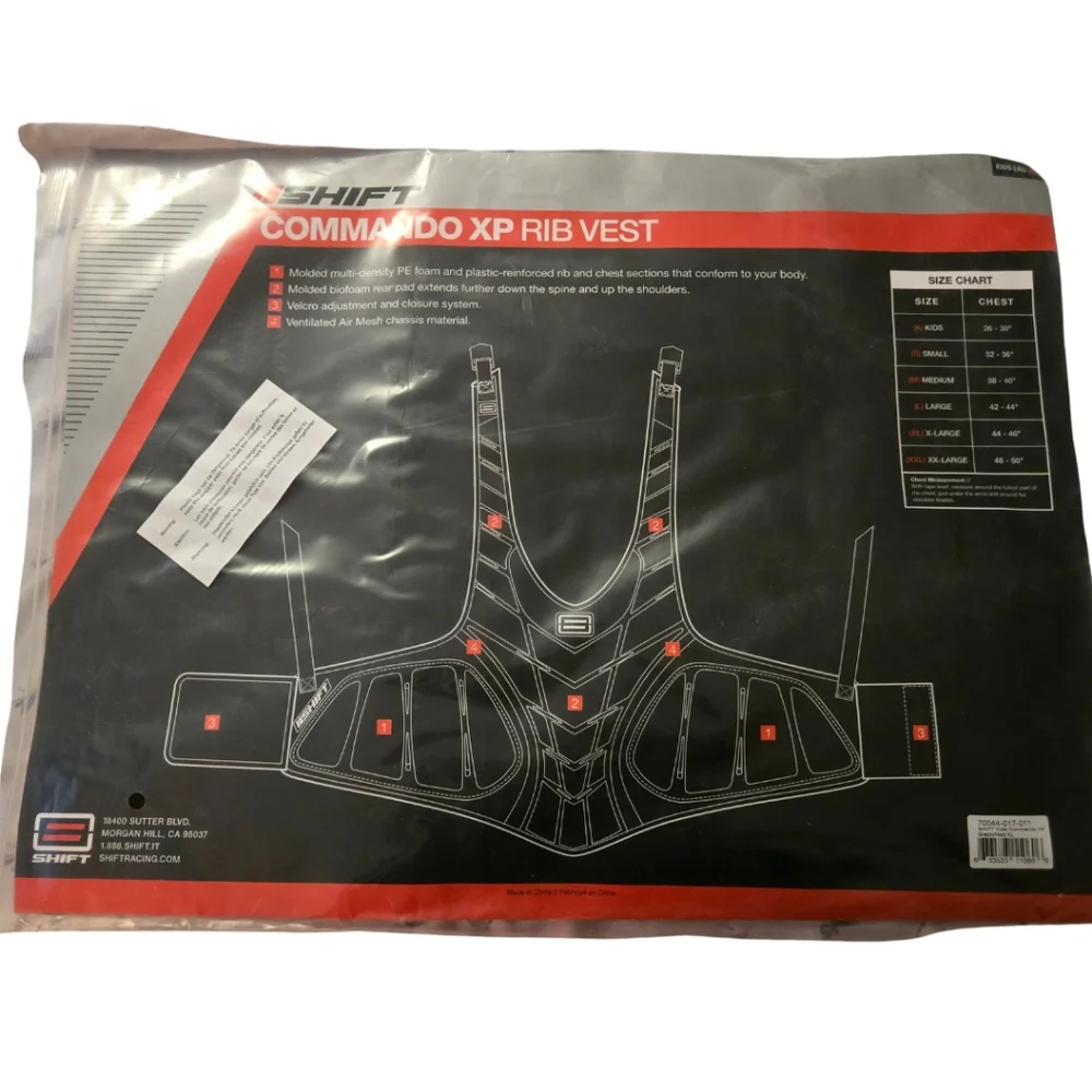 Shift Commando XP Rib Vest Child's Large NIP - Picture 2 of 7
